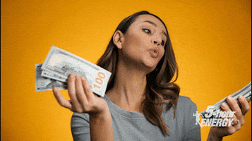 woman counts dozens of $100 bills